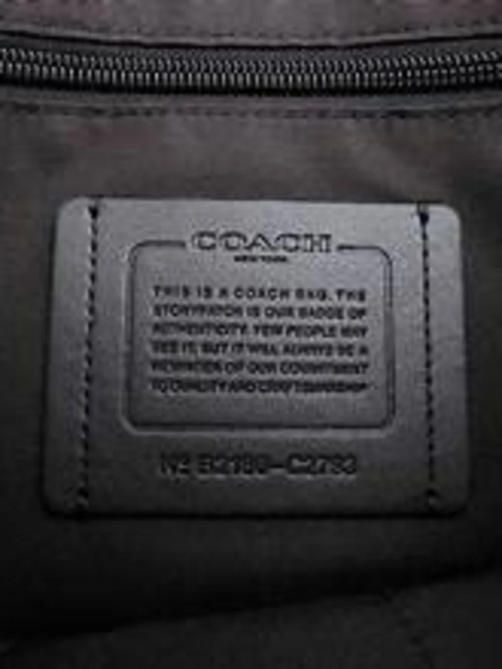 Large Coach Black Calfskin Leather Messenger Bag (C2793) EXC COND!
